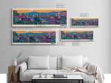 Cucuta, Colombia Panoramic Canvas Print, Cucuta, Colombia Painting, Colombia Art, Cucuta Travel Poster, Travel Art, Guest Room Painting