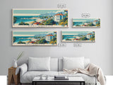 East London, South Africa Panoramic Canvas Print, East London, South Africa Painting, South Africa Art, East London Travel Poster, Travel Art, Guest Room Painting