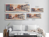 Glenrothes, Scotland Panoramic Canvas Print, Glenrothes, Scotland Painting, Scotland Art, Glenrothes Travel Poster, Travel Art, Housewarming Gift