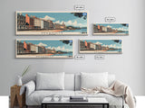 Greenock, Scotland Panoramic Canvas Print, Greenock, Scotland Painting, Scotland Art, Greenock Travel Poster, Travel Art, Guest Room Painting