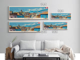 Huaral, Peru Panoramic Canvas Print, Huaral, Peru Painting, Peru Art, Huaral Travel Poster, Travel Art, Housewarming Gift