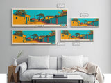 Jijiga, Ethiopia Panoramic Canvas Print, Jijiga, Ethiopia Painting, Ethiopia Art, Jijiga Travel Poster, Travel Art, Vacation Gift