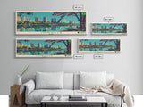 Joinville, Brazil Panoramic Canvas Print, Joinville, Brazil Painting, Brazil Art, Joinville Travel Poster, Travel Art, Guest Room Painting