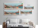 Juiz de Fora, Brazil Panoramic Canvas Print, Juiz de Fora, Brazil Painting, Brazil Art, Juiz de Fora Travel Poster, Travel Art, Housewarming Gift