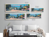 Kitwe, Zambia Panoramic Canvas Print, Kitwe, Zambia Painting, Zambia Art, Kitwe Travel Poster, Travel Art, Guest Room Painting