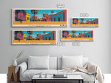 Koudougou, Burkina Faso Panoramic Canvas Print, Koudougou, Burkina Faso Painting, Burkina Faso Art, Koudougou Travel Poster, Travel Art, Living Room Painting