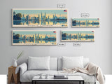 Kuala Lumpur, Malaysia Panoramic Canvas Print, Kuala Lumpur, Malaysia Painting, Malaysia Art, Kuala Lumpur Travel Poster, Travel Art, Guest Room Painting