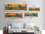 Kumasi, Ghana Panoramic Canvas Print, Kumasi, Ghana Painting, Ghana Art, Kumasi Travel Poster, Travel Art, Living Room Painting