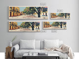 Lambare, Paraguay Panoramic Canvas Print, Lambare, Paraguay Painting, Paraguay Art, Lambare Travel Poster, Travel Art, Housewarming Gift