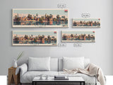 Luxor, Egypt Panoramic Canvas Print, Luxor, Egypt Painting, Egypt Art, Luxor Travel Poster, Travel Art, Vacation Gift