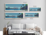 Manaus, Brazil Panoramic Canvas Print, Manaus, Brazil Painting, Brazil Art, Manaus Travel Poster, Travel Art, Guest Room Painting