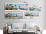 Maputo, Mozambique Panoramic Canvas Print, Maputo, Mozambique Painting, Mozambique Art, Maputo Travel Poster, Travel Art, Guest Room Painting