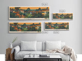 Maroua, Cameroon Panoramic Canvas Print, Maroua, Cameroon Painting, Cameroon Art, Maroua Travel Poster, Travel Art, Living Room Painting