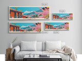 Monteria, Colombia Panoramic Canvas Print, Monteria, Colombia Painting, Colombia Art, Monteria Travel Poster, Travel Art, Vacation Gift