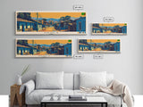 Ndola, Zambia Panoramic Canvas Print, Ndola, Zambia Painting, Zambia Art, Ndola Travel Poster, Travel Art, Guest Room Painting