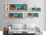 Newtownards, Ireland Panoramic Canvas Print, Newtownards, Ireland Painting, Ireland Art, Newtownards Travel Poster, Travel Art, Vacation Gift