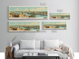 Omdurman,  Sudan Panoramic Canvas Print, Omdurman,  Sudan Painting,  Sudan Art, Omdurman Travel Poster, Travel Art, Housewarming Gift