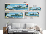 Ottawa–Gatineau, Canada Panoramic Canvas Print, Ottawa–Gatineau, Canada Painting, Canada Art, Ottawa–Gatineau Travel Poster, Travel Art, Guest Room Painting