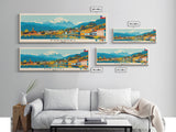 Pudahuel, Chile Panoramic Canvas Print, Pudahuel, Chile Painting, Chile Art, Pudahuel Travel Poster, Travel Art, Vacation Gift