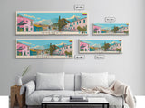 Quevedo, Ecuador Panoramic Canvas Print, Quevedo, Ecuador Painting, Ecuador Art, Quevedo Travel Poster, Travel Art, Housewarming Gift