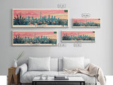 Riyadh, Saudi Arabia Panoramic Canvas Print, Riyadh, Saudi Arabia Painting, Saudi Arabia Art, Riyadh Travel Poster, Travel Art, Housewarming Gift