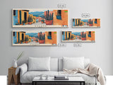 Sacaba, Bolivia Panoramic Canvas Print, Sacaba, Bolivia Painting, Bolivia Art, Sacaba Travel Poster, Travel Art, Living Room Painting