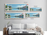 Saint-Jerome, Canada Panoramic Canvas Print, Saint-Jerome, Canada Painting, Canada Art, Saint-Jerome Travel Poster, Travel Art, Housewarming Gift