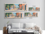 Salto, Uruguay Panoramic Canvas Print, Salto, Uruguay Painting, Uruguay Art, Salto Travel Poster, Travel Art, Guest Room Painting