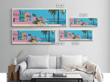 San-Pedro, Ivory Coast Panoramic Canvas Print, San-Pedro, Ivory Coast Painting, Ivory Coast Art, San-Pedro Travel Poster, Travel Art, Vacation Gift