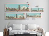 Shenyang, China Panoramic Canvas Print, Shenyang, China Painting, China Art, Shenyang Travel Poster, Travel Art, Vacation Gift