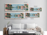 South Tangerang, Indonesia Panoramic Canvas Print, South Tangerang, Indonesia Painting, Indonesia Art, South Tangerang Travel Poster, Travel Art, Guest Room Painting