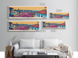 Sunyani, Ghana Panoramic Canvas Print, Sunyani, Ghana Painting, Ghana Art, Sunyani Travel Poster, Travel Art, Guest Room Painting