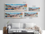 Tacna, Peru Panoramic Canvas Print, Tacna, Peru Painting, Peru Art, Tacna Travel Poster, Travel Art, Guest Room Painting