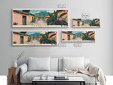 Tarapoto, Peru Panoramic Canvas Print, Tarapoto, Peru Painting, Peru Art, Tarapoto Travel Poster, Travel Art, Vacation Gift