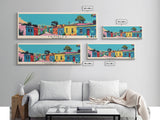 Tembisa, South Africa Panoramic Canvas Print, Tembisa, South Africa Painting, South Africa Art, Tembisa Travel Poster, Travel Art, Guest Room Painting