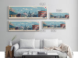 Tokyo, Japan Panoramic Canvas Print, Tokyo, Japan Painting, Japan Art, Tokyo Travel Poster, Travel Art, Guest Room Painting