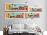 Trujillo, Peru Panoramic Canvas Print, Trujillo, Peru Painting, Peru Art, Trujillo Travel Poster, Travel Art, Guest Room Painting