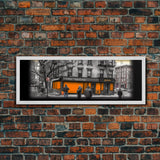 Closed Down Store Canvas Print, Buildings,Street Art, Fall, Autumn, Urban Art, Large Urban Art Print, Panoramic, Wall Art, Canvas Print