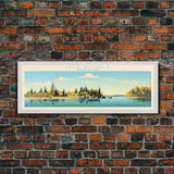 Isle Royale National Park, Panoramic Michigan Travel Art, National Park Print, Minimalist Travel Art, Midcentury Modern Style Landscape