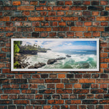 Photographic Panoramic of Bali Indonesia, Sunset Photography, Beach House Wall Art, Framed Canvas Print, Landscape Photography