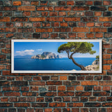 Panoramic of the Italian Coast, Italy Art, Extra Large Wall Art, Panoramic Wall Art, Panoramic Print, Landscape Photography, Landscape Print