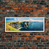 Panoramic of the Cliffs Of Moher Ireland, Extra Large Wall Art, Panoramic Wall Art, Panoramic Print, Landscape Photography, Landscape Print