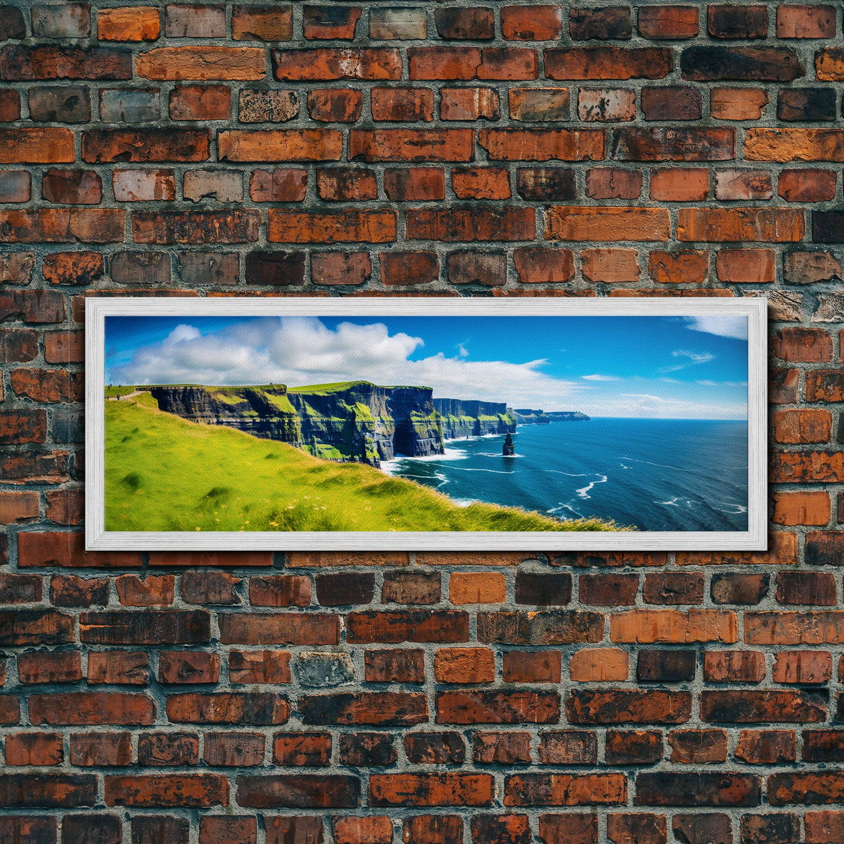 Panoramic of the Cliffs Of Moher Ireland, Extra Large Wall Art, Panoramic Wall Art, Panoramic Print, Landscape Photography, Landscape Print