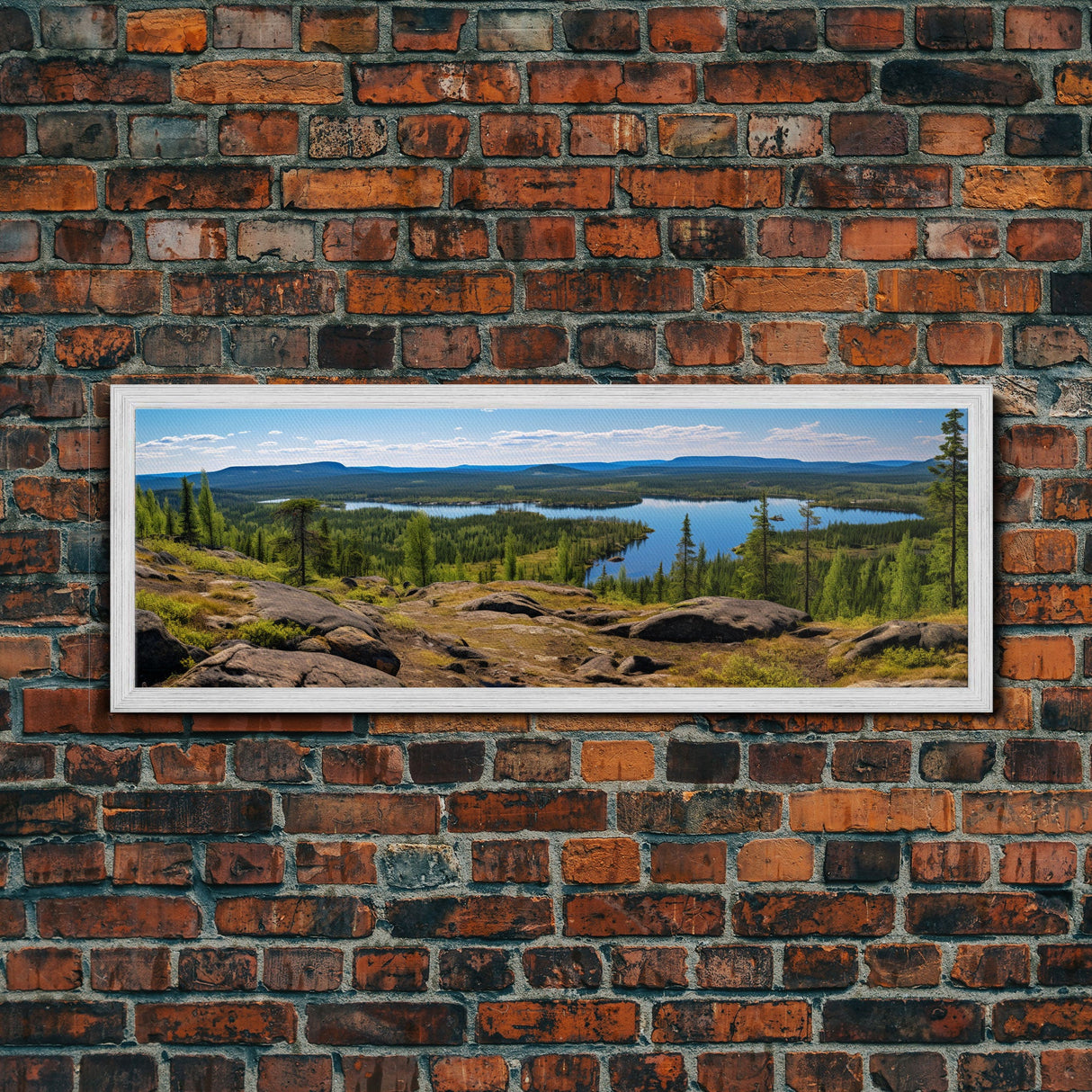 Panoramic of Finnish Lapland In Summer, Extra Large Wall Art, Panoramic Wall Art, Panoramic Print, Landscape Photography, Landscape Print