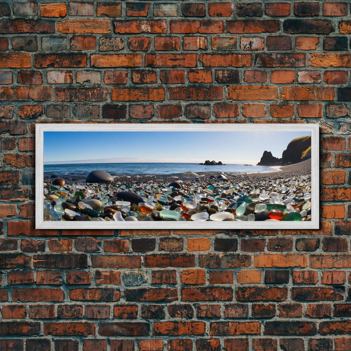 Panoramic of Glass Beach California, Extra Large Wall Art, Panoramic Wall Art, Panoramic Landscape Print, Landscape Photography