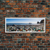 Panoramic of Glass Beach California, Extra Large Wall Art, Panoramic Wall Art, Panoramic Landscape Print, Landscape Photography