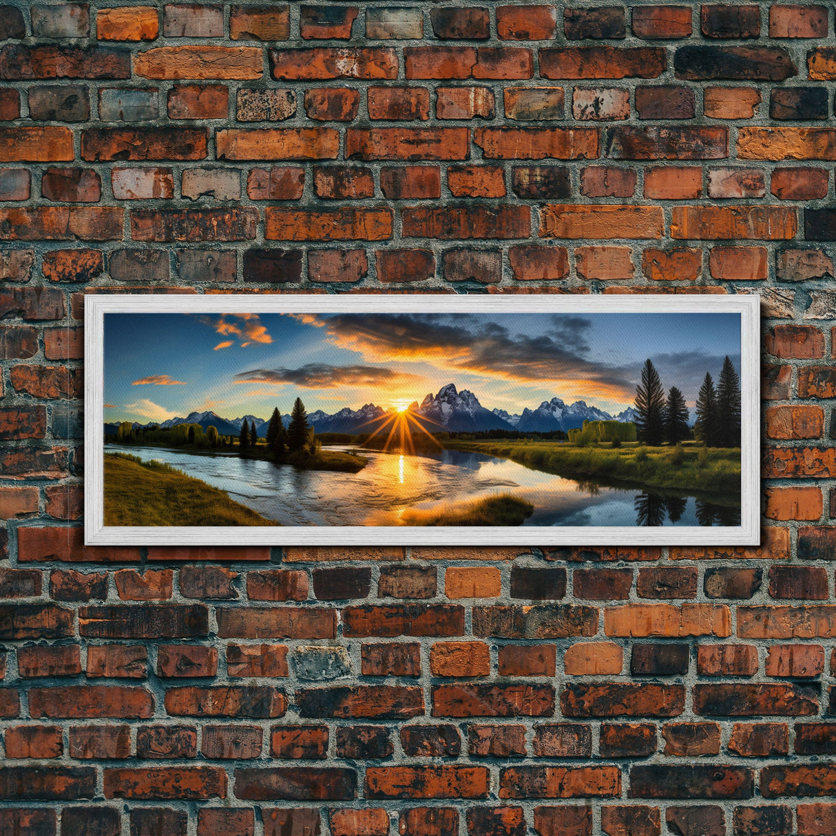 Panoramic of Grand Teton National Park, Extra Large Wall Art, Panoramic Wall Art, Panoramic Landscape Print, Landscape Photography