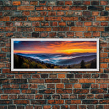 Panoramic of Great Smoky Mountains National Park, Extra Large Wall Art, Panoramic Wall Art, Panoramic Landscape Print, Landscape Photography