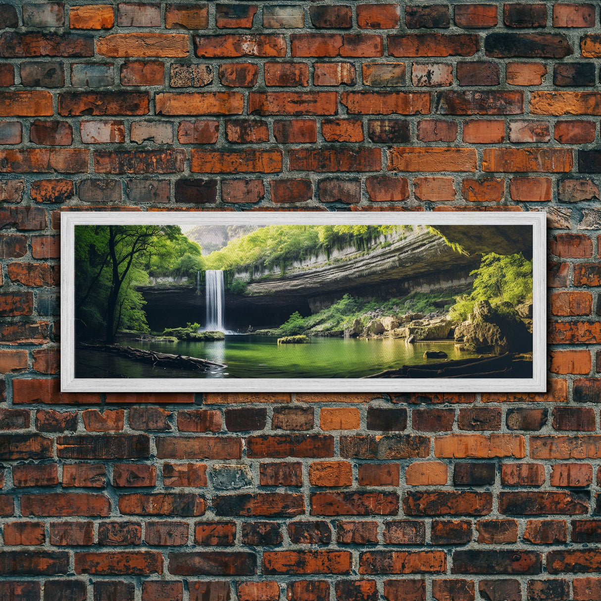 Panoramic of Hamilton Pool Texas, Extra Large Wall Art, Panoramic Wall Art, Panoramic Print, Landscape Photography Landscape