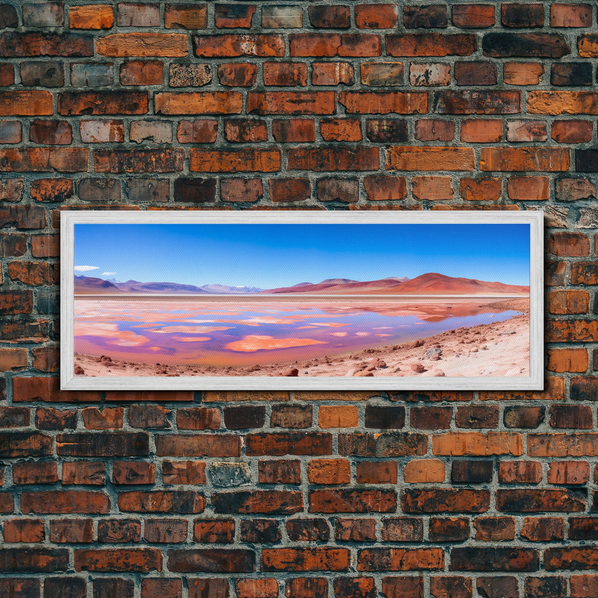 Panoramic Print of Laguna Colorada Salt Flats, Extra Large Wall Art, Panoramic Wall Art, Panoramic Landscape Print, Landscape Photography